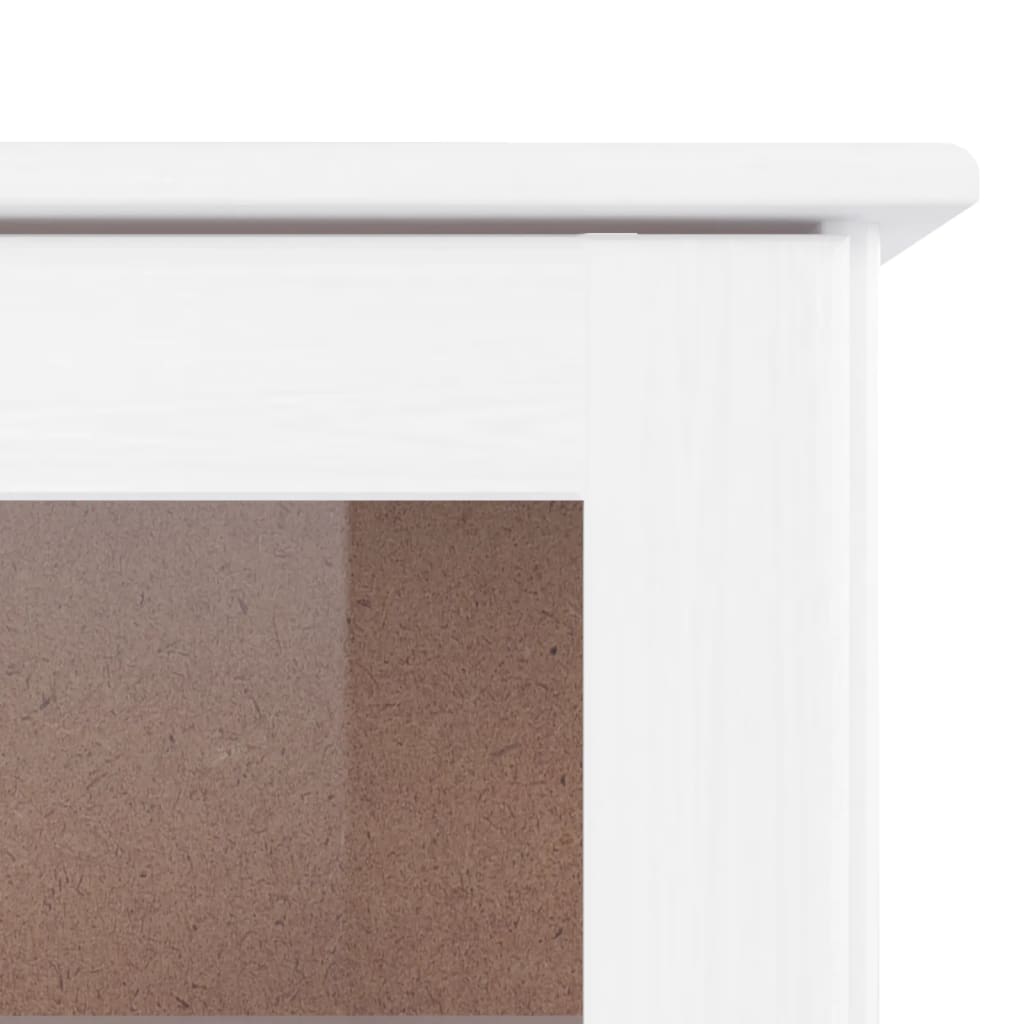 Armario Superior De Tocador Alta Madera Pino Blanco 77x30x92cm / Vetonek_1