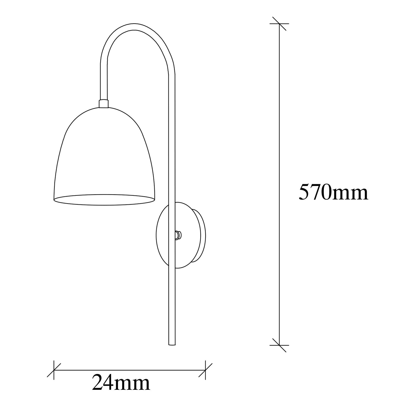 Aplique De Pared, Metal , Negro vintage, 16x24x57, Casquillo E 27 Max 40 W_1