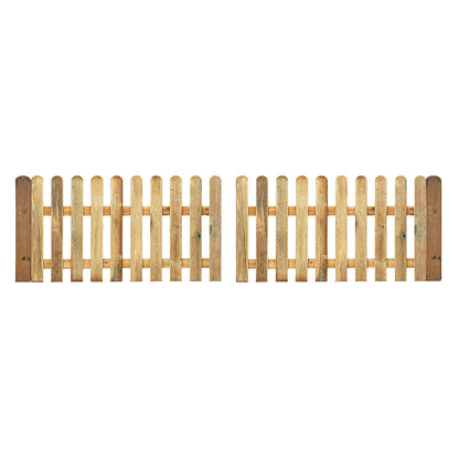 Vallas Clásica De Madera Para Jardín - Estilo Y Durabilidad 1,80x1 M / Multicolor_2
