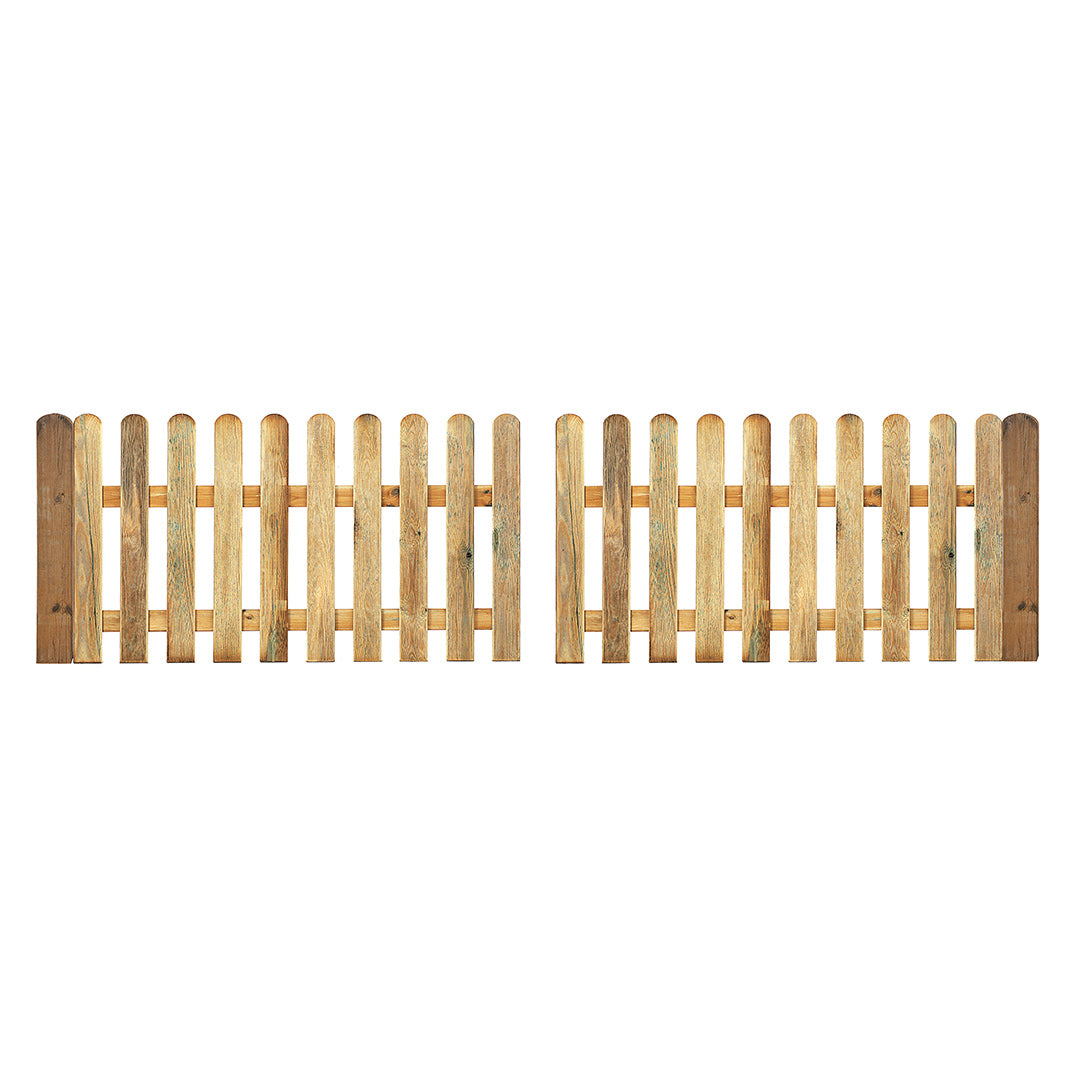 Vallas Clásica De Madera Para Jardín - Estilo Y Durabilidad 2,10x1 M / Multicolor_2