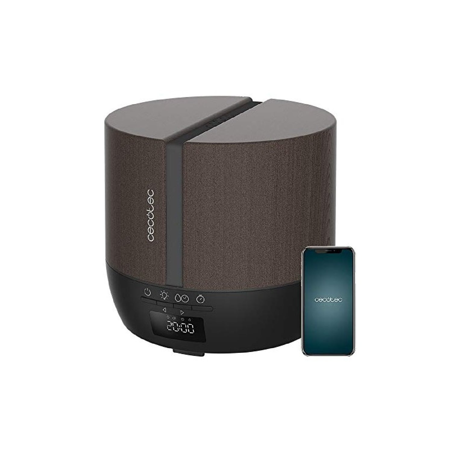 Cecotec Humidificador Difusor De Aroma Purearoma 550 Connected Black Woody_0