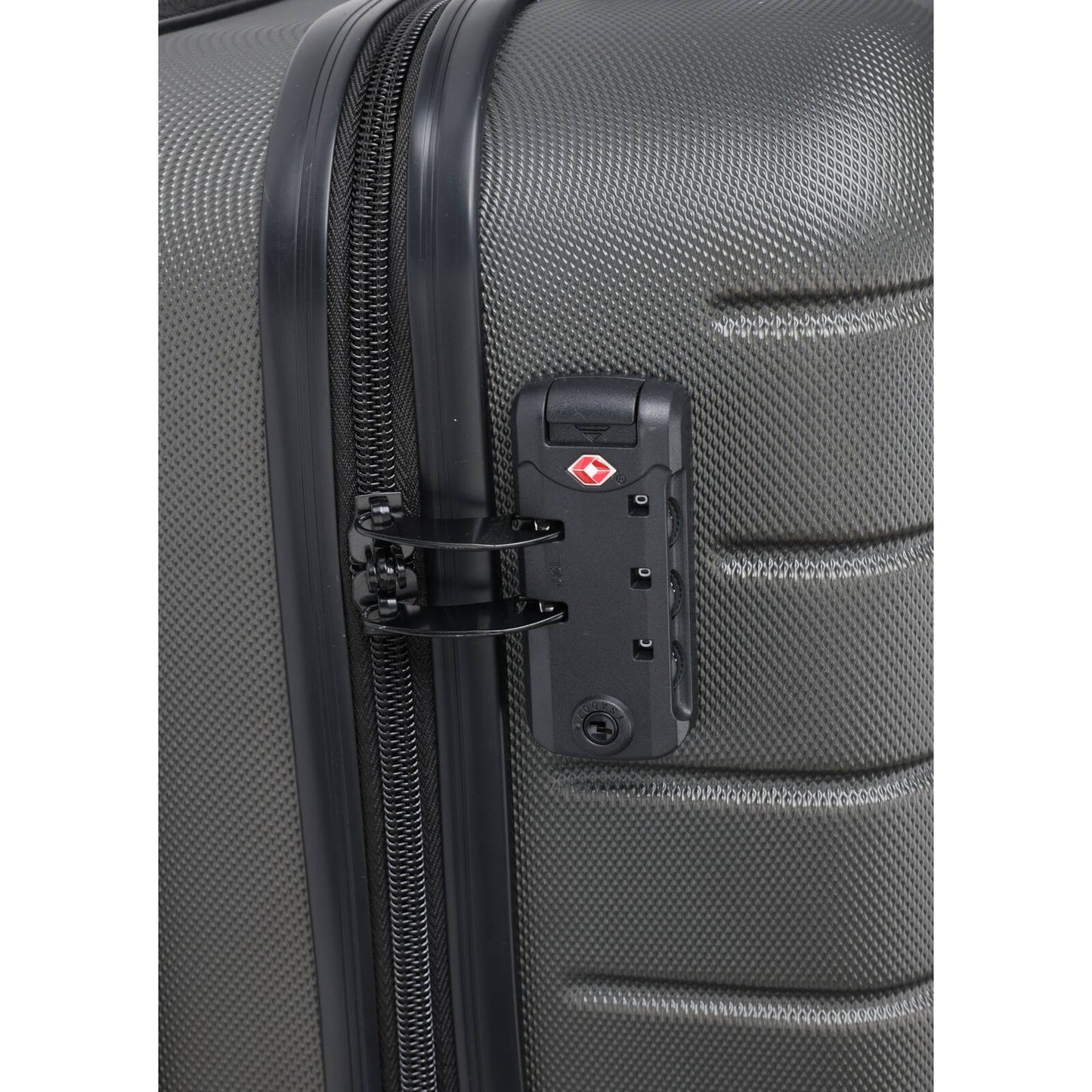 Well Home Maleta Trolley Abs De 20'' Con 4 Ruedas Color Gris Oscuro