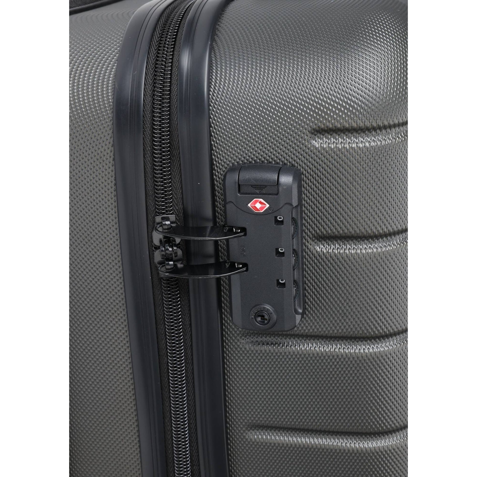 Well Home Maleta Trolley Abs De 20'' Con 4 Ruedas Color Gris Oscuro