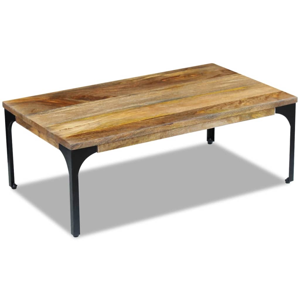 Mesa De Centro Madera De Mango 100x60x35 Cm_3