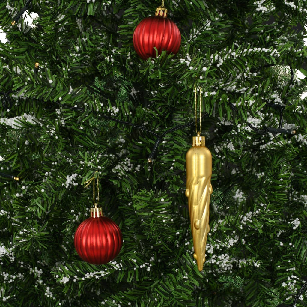 Vidaxl Árbol De Navidad Con Nieve Con Base En Paraguas Verde 170 Cm_4
