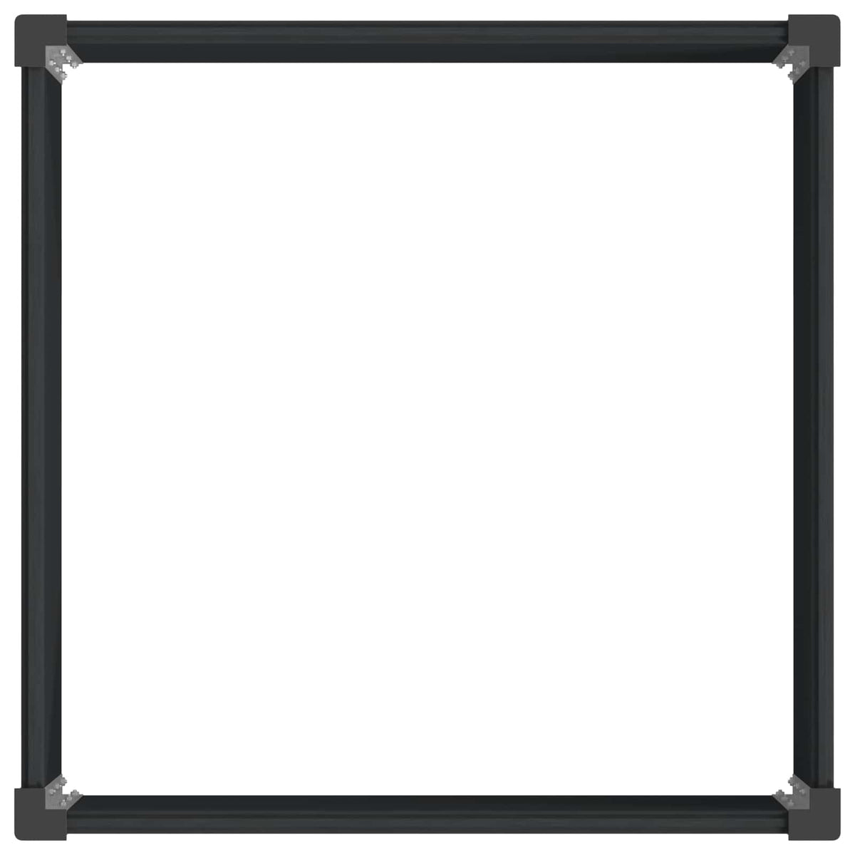 Arriate Elevado Negro 100 X 100 X 91 Cm Wpc Y Aluminio_4