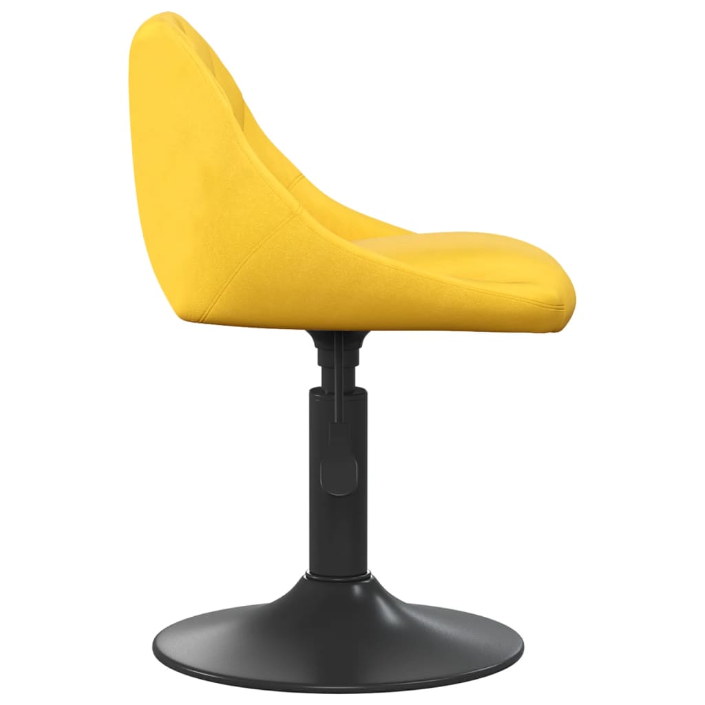Taburete De Cocina De Terciopelo Amarillo Mostaza_2