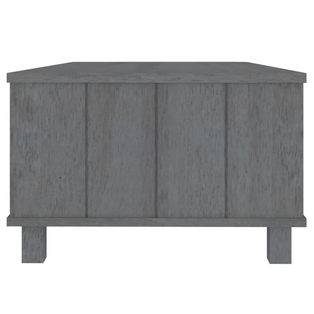 Mesa De Centro Hamar Madera Maciza Pino Gris Oscuro 100x55x35cm_4