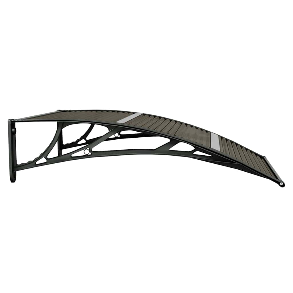 Marquesina Para Puerta De Policarbonato Negra, 100 X 75 Cm_4