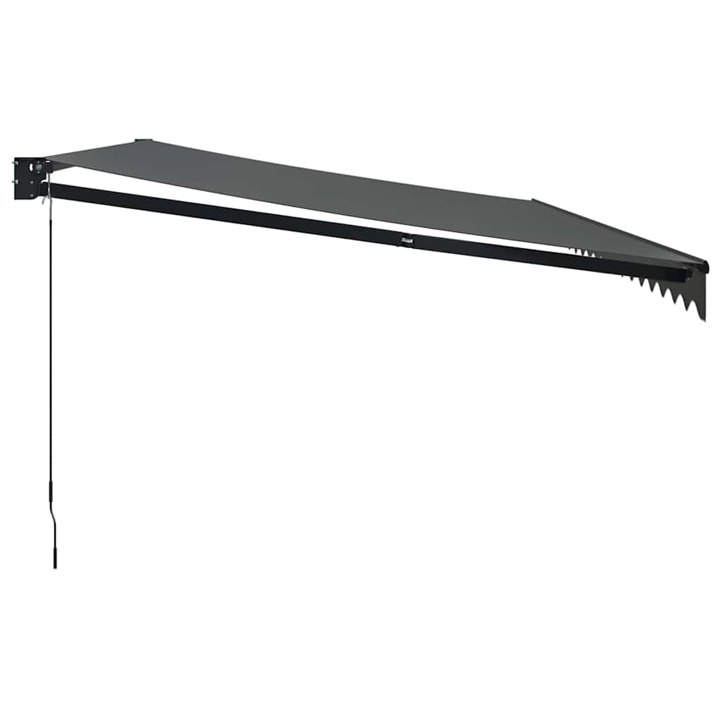 Toldo Retráctil Aluminio Y Tela Gris Antracita 5x3 M_3
