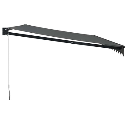 Toldo Retráctil Aluminio Y Tela Gris Antracita 5x3 M_3