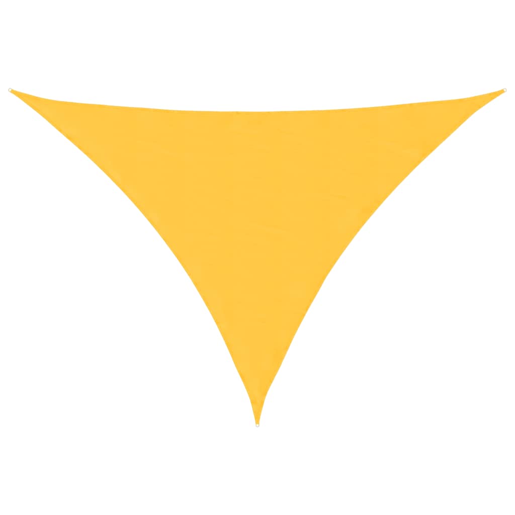 Toldo De Vela Triangular De Tela Oxford Amarillo 3x3x4,24 M_0