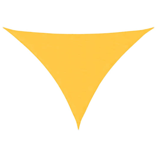 Toldo De Vela Triangular De Tela Oxford Amarillo 3x3x4,24 M_0