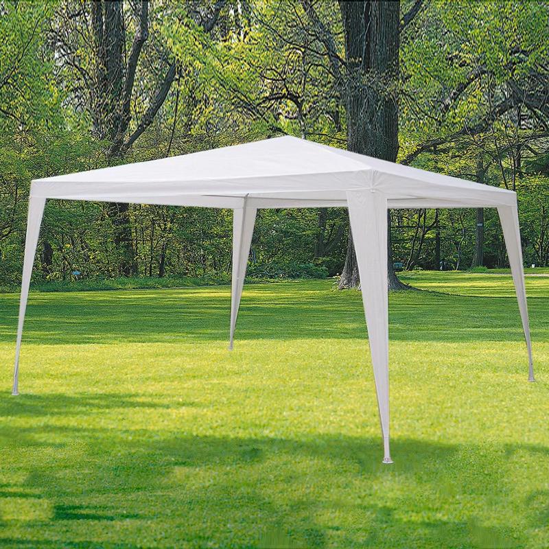 Pergola Desmontable Blanca, 3x3 Metros_0