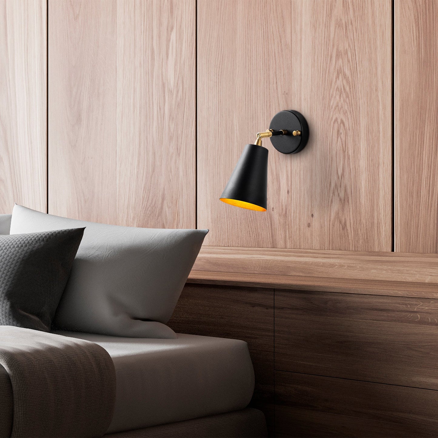 Aplique De Pared, Metal , Negro, 10x26x21, Casquillo E27 Max 40 W_5