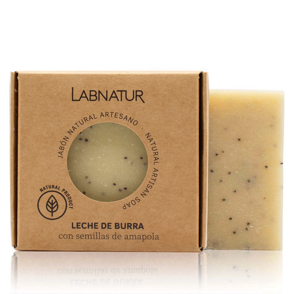 Jabón Natural Artesano Leche de Burra Labnatur 100 g | Nutritivo | Suavizante | Piel Seca_0