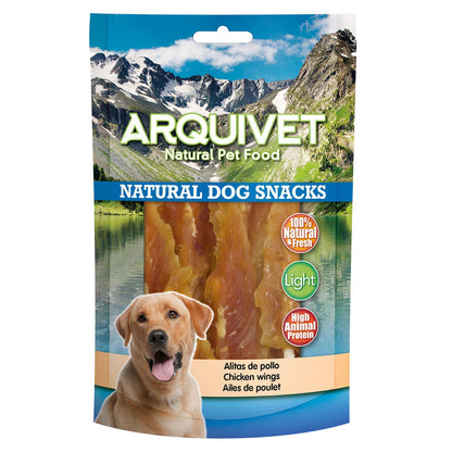 Snack natural para perros  Alitas de pollo  Arquivet 100gr
