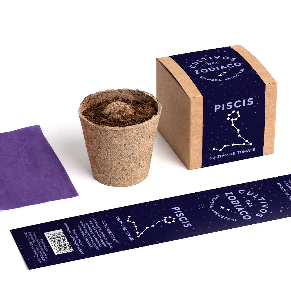 Cultivos del Zodiaco – Piscis, Kit de Cultivo con Semillas de Tomate, Regalo Astrológico - Resetea_3