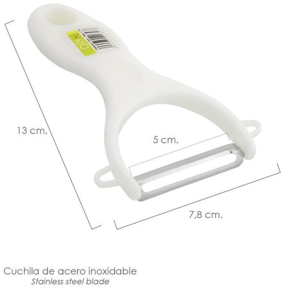 Pelapatatas Con Mango Plastico Cuchilla Acero Inoxidable 7,8 X 13 (alt.) Cm.