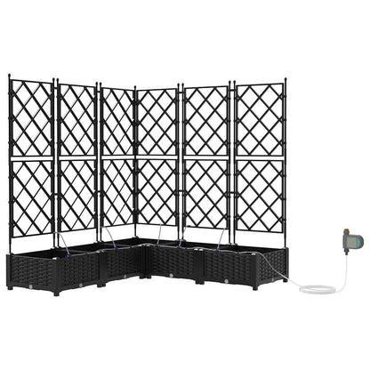 Vidaxl Jardineras Negro 120 X 120 X 126 Cm Acero_0