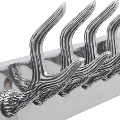 Colgador De Aluminio Con Ganchos Para Ropa, Abrigos (plateado)_2