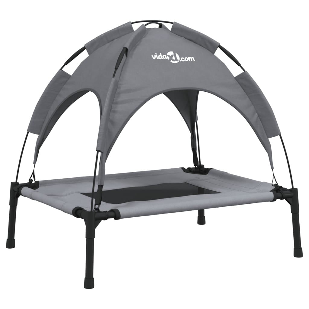 Vidaxl Cama Para Perros Con Dosel Antracita Tela Oxford Y Acero_0