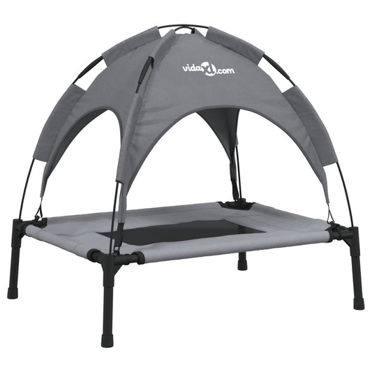 Vidaxl Cama Para Perros Con Dosel Antracita Tela Oxford Y Acero_0