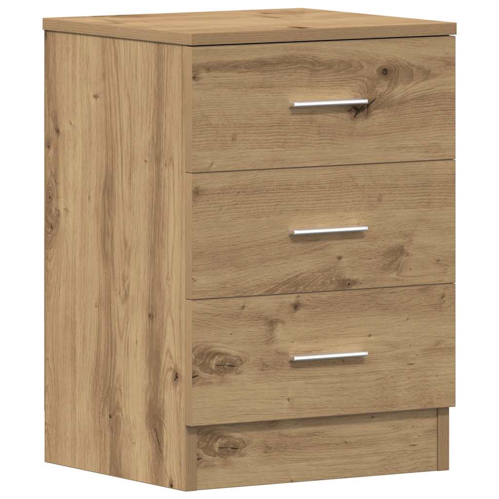 Mesitas De Noche 2 Uds Madera Roble Artisan 38x35x55 Cm_4