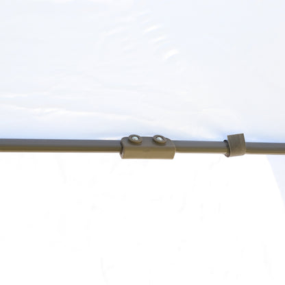 Outsunny Carpa Plegable 4,05x3,4x2,85 M Altura Ajustable Doble Techo Mosquiteras_4