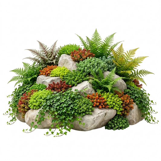 Plantas Borde Estanque 2-3m2 - Sedum - Helecho Exterior - Hedera - 36 Plantas_0