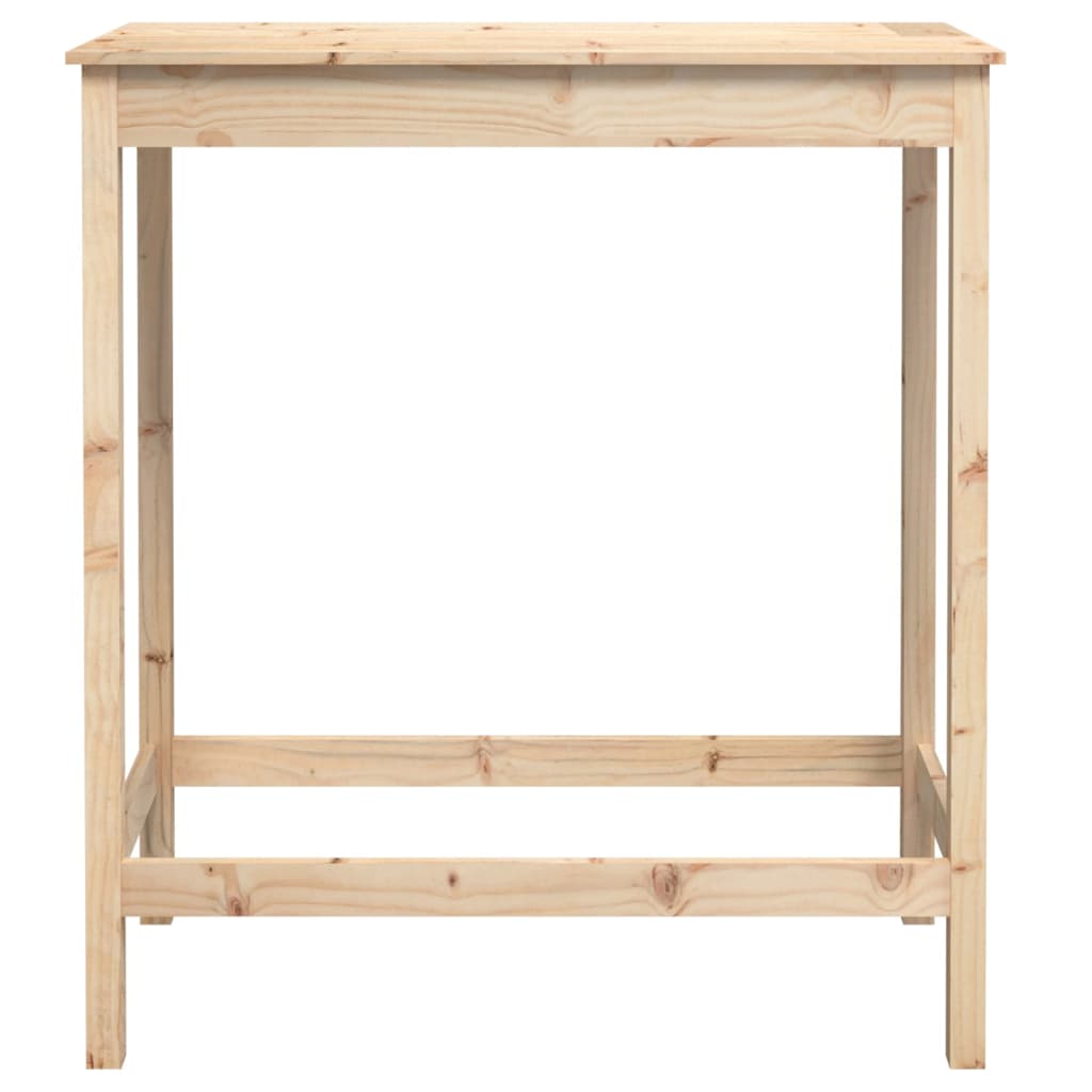 Mesa Alta De Bar Madera Maciza De Pino 100x50x110 Cm_3