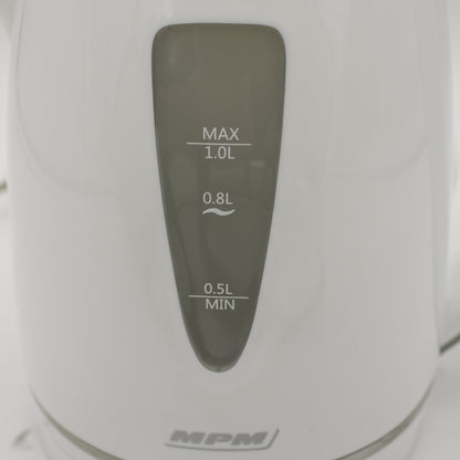 Hervidor Agua Eléctrico, 1 L, Sin Bpa, Resistencia Oculta, Inalámbrico, Apagado Automático Mpm Mcz-64, 1200w