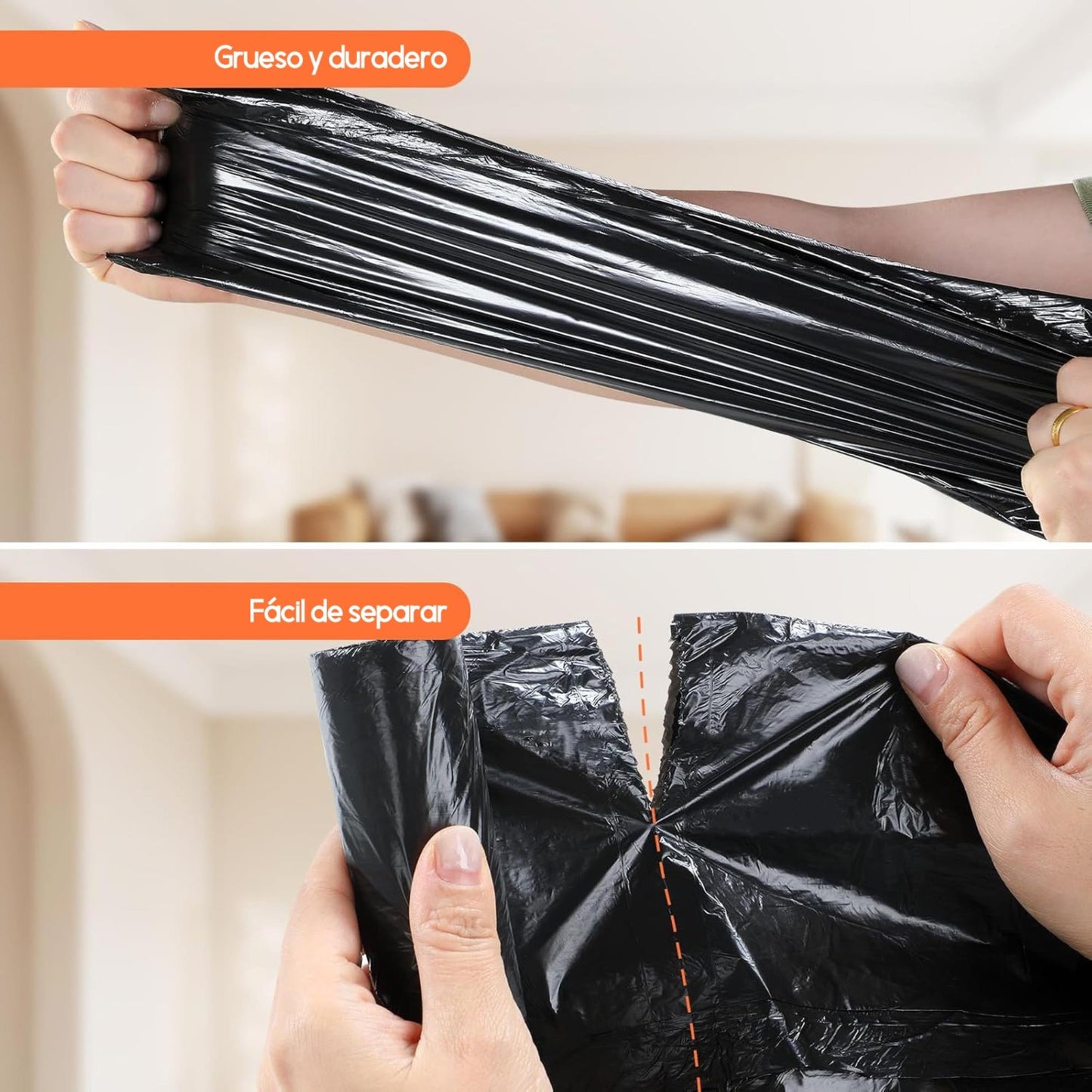 Joybos 5 Rollos De Bolsas De Basura Con Cordón