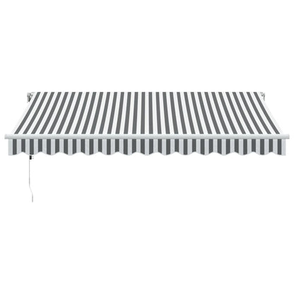 Toldo Retráctil Automático Luz Led Antracita Blanco 350x250 Cm_3