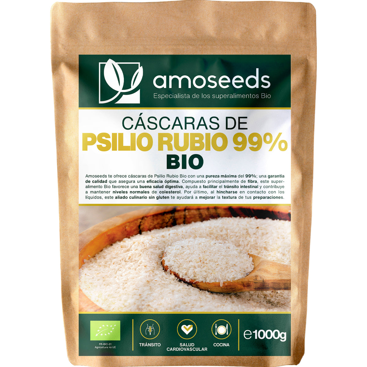Cáscaras De Psilio Rubio Bio Pureza 99% 1kg_0