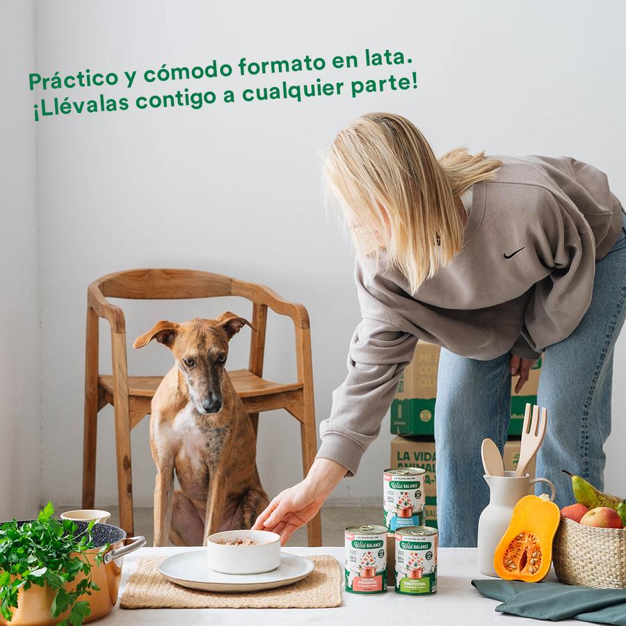 Lata completa Ragut Tradicional de Ternera y Pollo para Perros Wild Balance 400 g