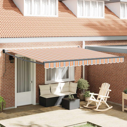 Toldo Retráctil Multicolor 400 X 300 Cm Poliéster Y Metal_1