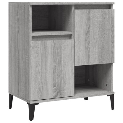 Aparadores 2 Uds Madera Contrachapada Gris Sonoma 60x35x70 Cm_3