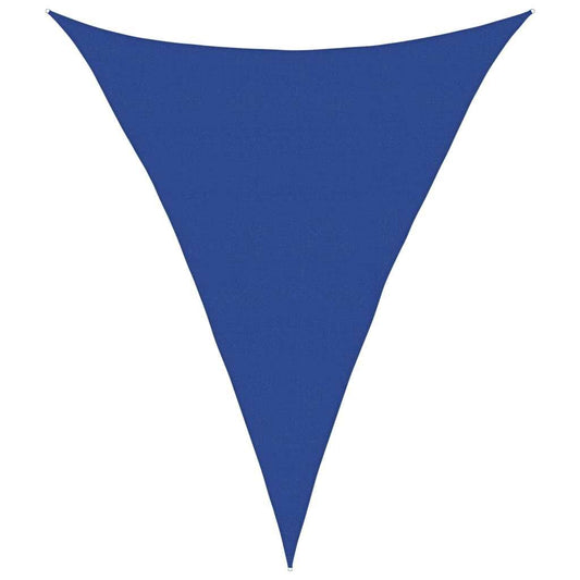 Vidaxl Toldo De Vela Triangular Hdpe Azul 160 G/m² 5x6x6 M_0