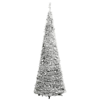 Vidaxl Árbol De Navidad Artificial Desplegable Con Nieve 50 Led 120 Cm_5