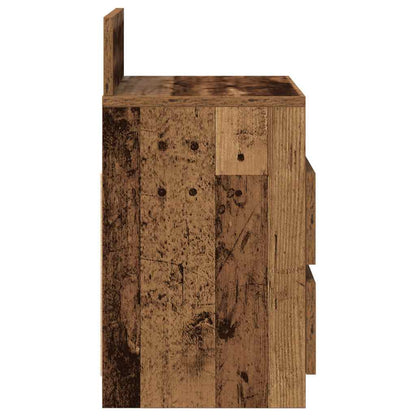 Mesillas De Noche 2 Uds Con 2 Cajones Madera Vieja 40x33x60 Cm_4
