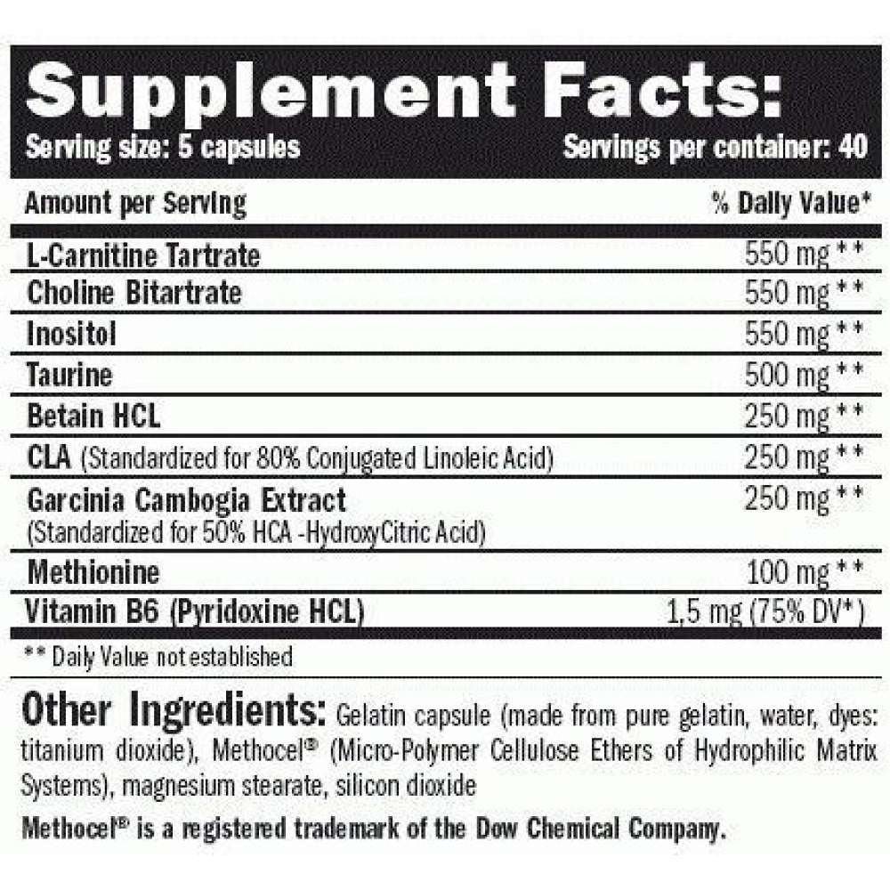 Lipotropic Fat Burner 200 Caps