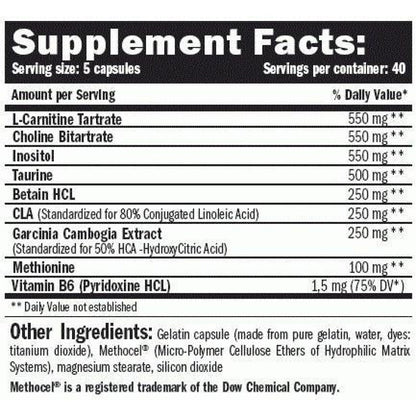 Lipotropic Fat Burner 200 Caps