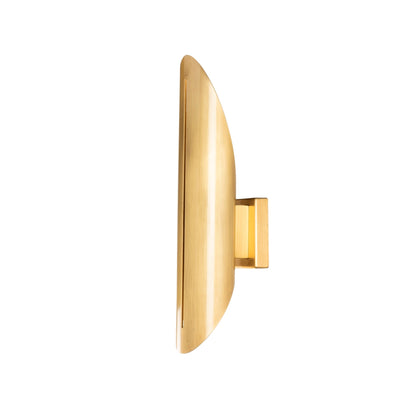 Aplique De Pared, Hierro , Oro, 8x13x40, Casquillo E 14 Max 40 W_0
