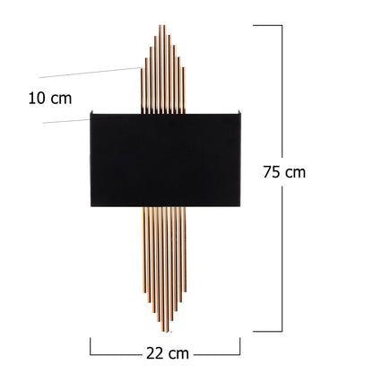Aplique De Pared Recto, Metal , Negro

cobre, 75x10x22, Casquillo E 27 Max 40 W_1
