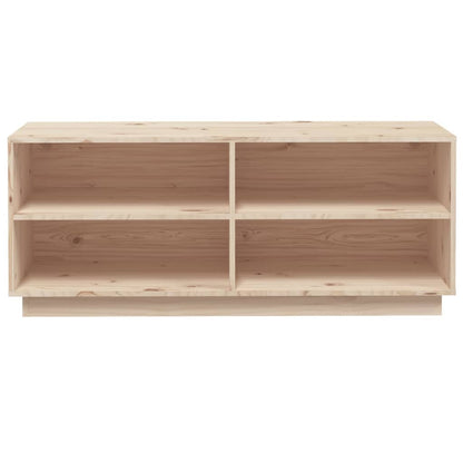 Armario Zapatero De Madera Maciza De Pino 110x34x45 Cm / Vetonek_2