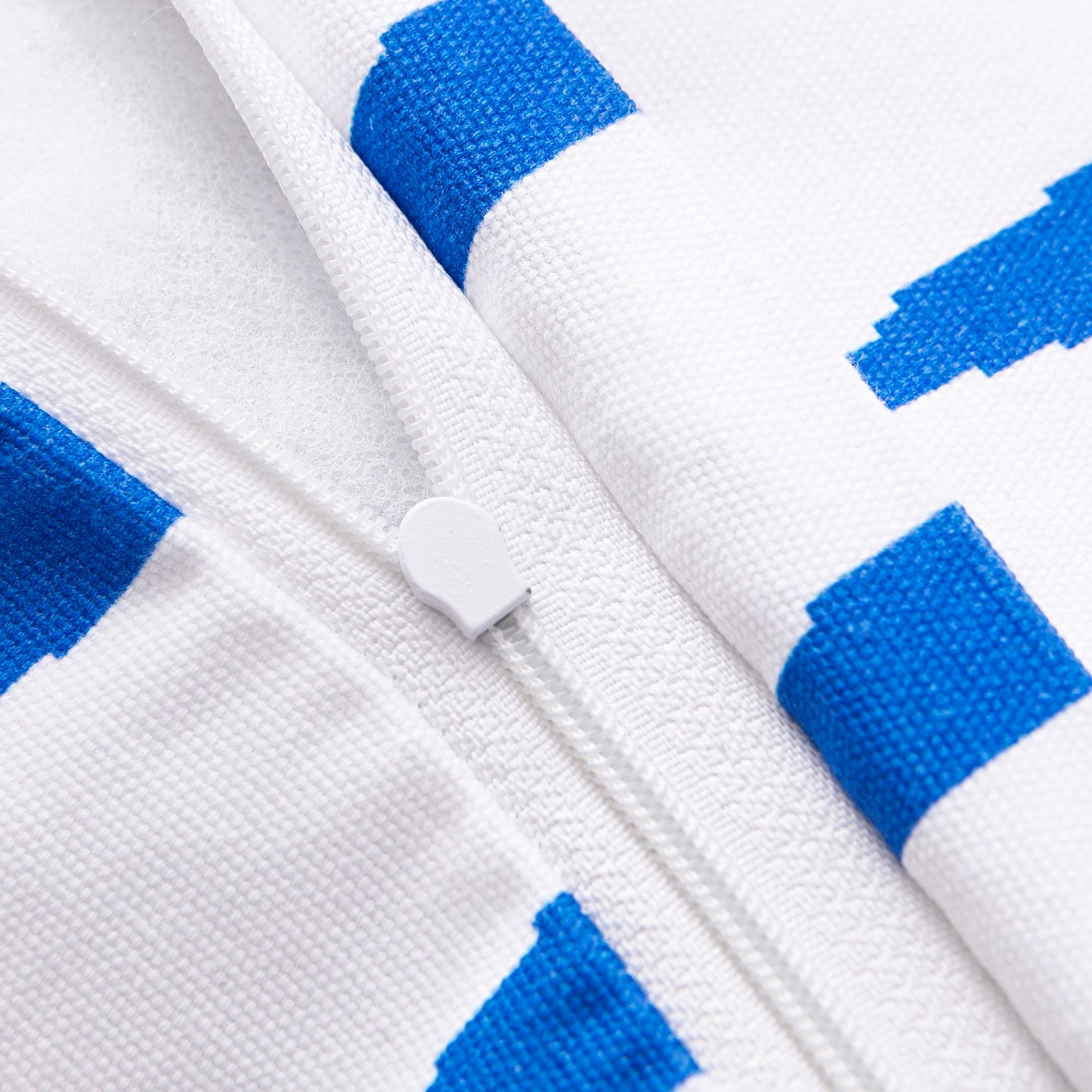 Cojin 40x40cm Relleno 300gr Poliester 100% Algodon Canvas 300gsm Zanahoria Azul Benetton_5