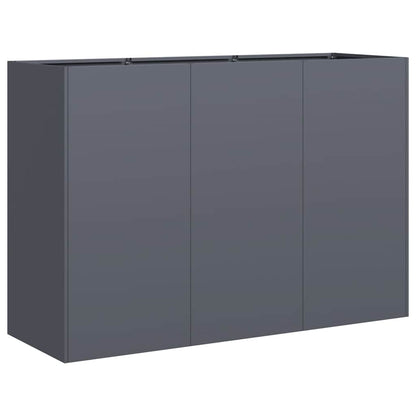 Jardinera De Acero Laminado En Frío Antracita 120x40x80 Cm_0