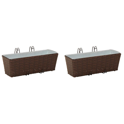 Barandilla 2 Pcs 50 X 17 X 17 Cm Metal_0