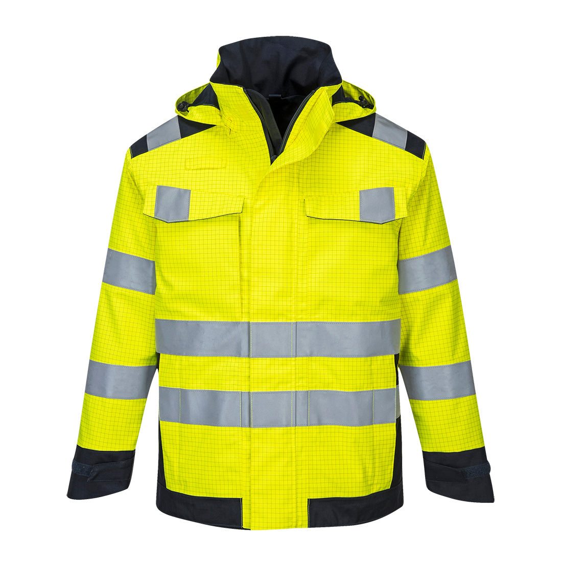 Chaqueta Modaflame Rain Multi Norm Arc - Protección Avanzada / Xxl / Amarillo-marino_0